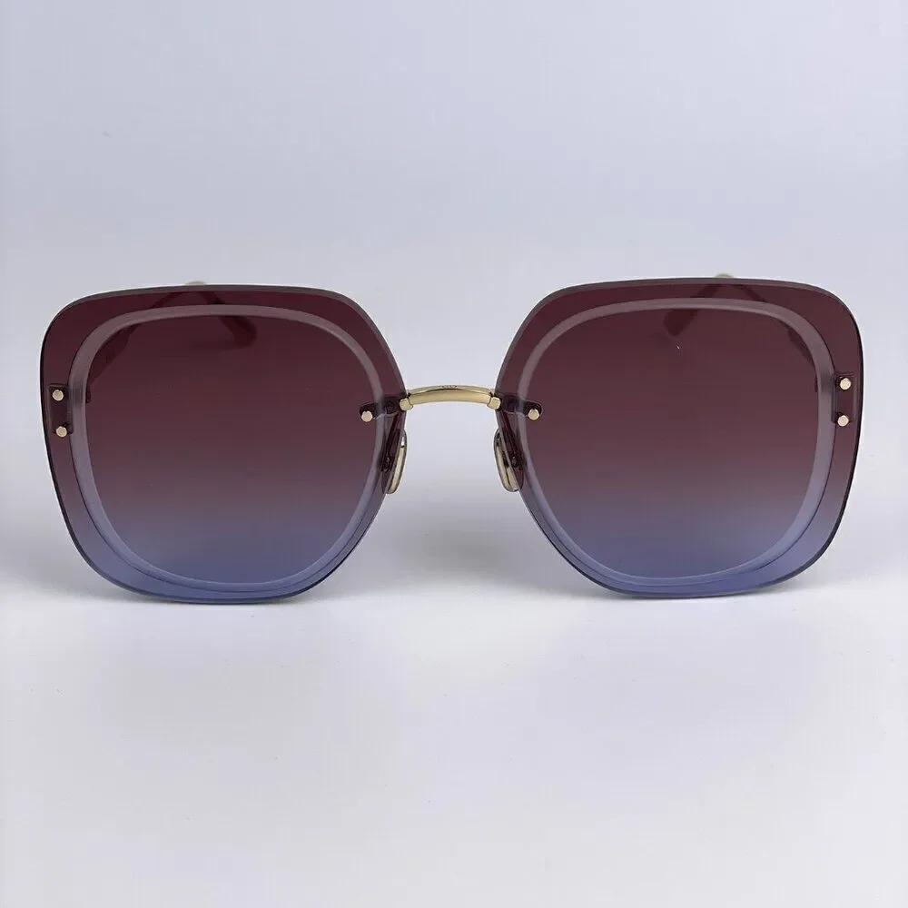 NEW Dior ULTRADIOR SU B0D2 Burgundy Gold Brown Women Square Oversized Sunglasses